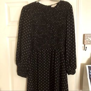 Roolee Black & White Polka Dot Maxi Dress